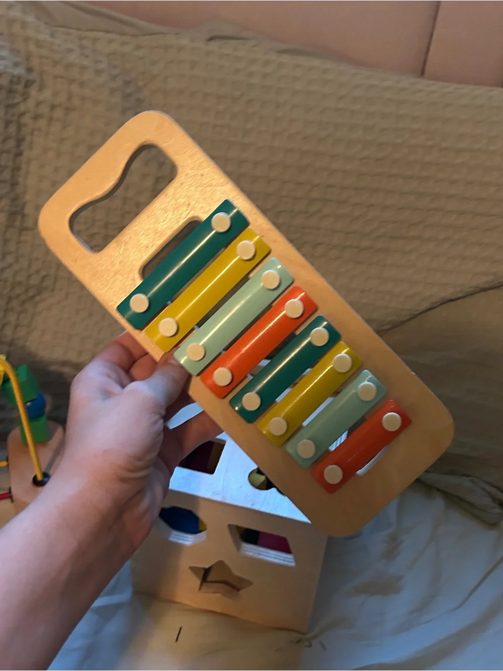 Melissa and doug Wooden Multi-Activity Bead Maze & Xylophone Toy Set lot